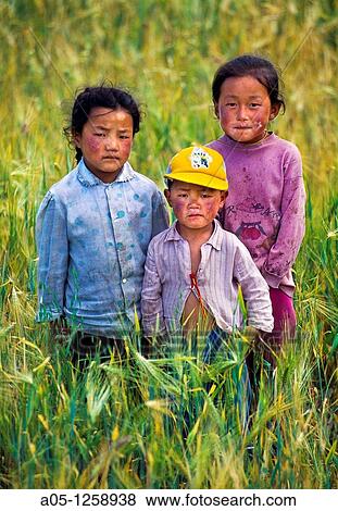 Portrait Xiahe. Tibet. China. View Large Photo Image Stock Photo - Portrait Xiahe. Tibet. China.. Fotosearch
