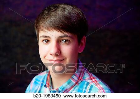 Portrait Young Boy 16 years. View Large Photo Image Stock Image - Portrait Young Boy 16 years.. Fotosearch