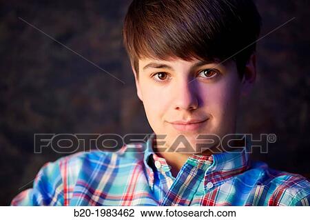 Portrait Young Boy 16 years. View Large Photo Image Stock Image - Portrait Young Boy 16 years.. Fotosearch