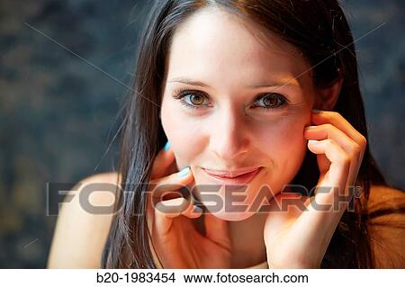 Portrait Young Girl 24 years. View Large Photo Image Picture - Portrait Young Girl 24 years.. Fotosearch