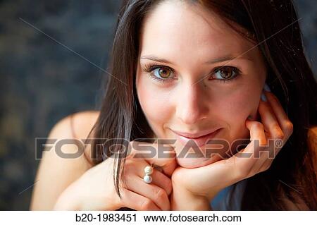 Portrait Young Girl 24 years. View Large Photo Image Stock Image - Portrait Young Girl 24 years.. Fotosearch
