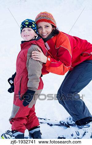 Portraits of the mother and the son View Large Photo Image Stock Image - Portraits of the mother and the son. Fotosearch