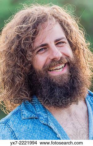 Picture - Portriat of actor Santi Senso. Tarifa, Cadiz, Andalusia, Spain, Europe.. Fotosearch
