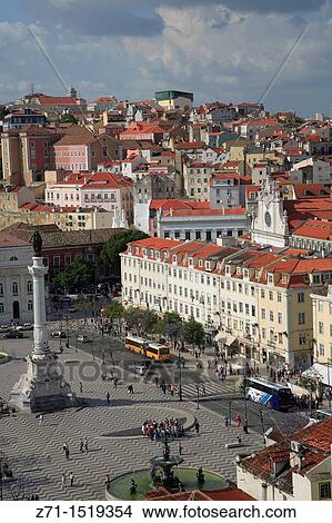 Picture - Portugal, Lisbon, general panoramic view skyline. Fotosearch