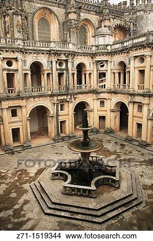 Portugal, Ribatejo, Tomar, Convento de Cristo convent, Knights Templar's headquarters. View Large Photo Image Picture - Portugal, Ribatejo, Tomar, Convento de Cristo convent, Knights Templar's headquarters.. Fotosearch