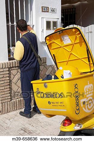 Postman. Spain. View Large Photo Image Stock Photograph - Postman. Spain.. Fotosearch