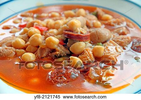 Stock Photography - Potage chick peas stew.. Fotosearch