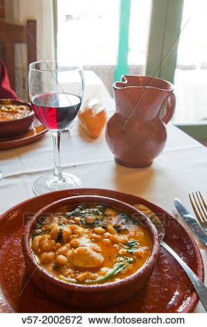 Potaje de vigilia in a typical restaurant. Chinchon, Madrid province, Spain. View Large Photo Image Stock Image - Potaje de vigilia in a typical restaurant. Chinchon, Madrid province, Spain.. Fotosearch