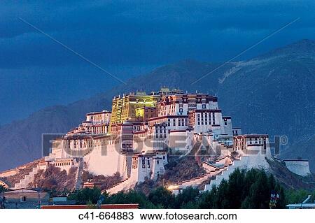 Potala Palace in Lhasa. Tibet, China View Large Photo Image Stock Image - Potala Palace in Lhasa. Tibet, China. Fotosearch