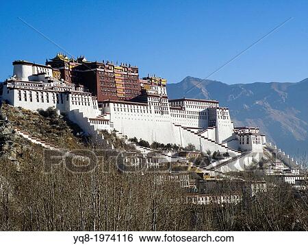 Stock Photograph - Potala Palace in Lhasa, Tibet, China. Fotosearch