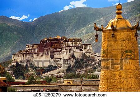 Potala Palace, Lhasa, Tibet CHINA. View Large Photo Image Stock Photo - Potala Palace, Lhasa, Tibet CHINA.. Fotosearch