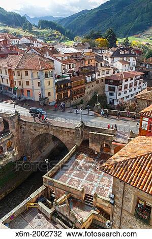 Stock Image - Potes, Comarca of Liebana. Cantabria, Spain.. Fotosearch