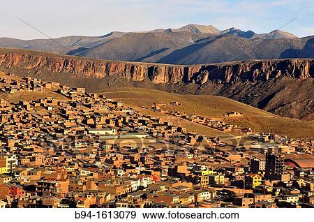 Potos?, city and the capital of the department of Potos? in Bolivia. It is one of the highest cities in the world by elevation at a nominal 4, 090 metres View Large Photo Image Stock Photo - Potos?, city and the capital of the department of Potos? in Bolivia. It is one of the highest cities in the world by elevation at a nominal 4, 090 metres. Fotosearch