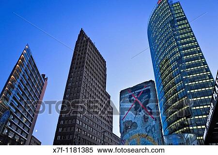 Potsdamer Platz Piece of the wall Berlin Germany View Large Photo Image Stock Photography - Potsdamer Platz Piece of the wall Berlin Germany. Fotosearch