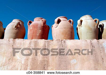 Pottery. Jerba Island. Tunisia View Large Photo Image Stock Image - Pottery. Jerba Island. Tunisia. Fotosearch