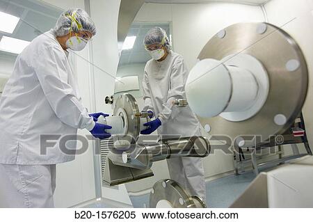 Stock Photography - Powder mixer, Clean room, Pharmaceutical plant, Drug manufacturing plant, Research Center, Pharmacy, Area Health, Tecnalia Research & Innovation, Araba Technology Park, Miano, Basque Country, Spain. Fotosearch