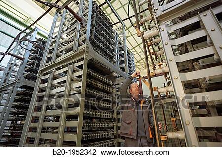Stock Image - Power Electric Laboratory. Certification of electrical equipment. Technological Services to Industry. Tecnalia Research & innovation, Bizkaia, Basque Country, Spain.. Fotosearch