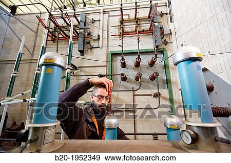 Stock Photo - Power Electric Laboratory. Certification of electrical equipment. Technological Services to Industry. Tecnalia Research & innovation, Bizkaia, Basque Country, Spain.. Fotosearch