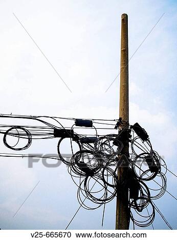 Power lines, China View Large Photo Image Stock Image - Power lines, China. Fotosearch