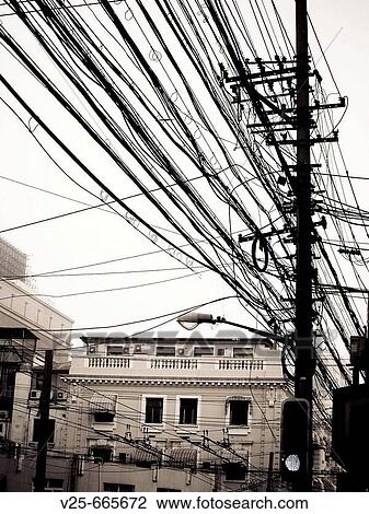 Power lines, China View Large Photo Image Stock Image - Power lines, China. Fotosearch