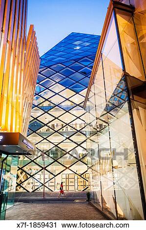 Prada Store, Architect Herzog & De Meuron and Cartiere store and ANYA Hindmarch store Aoyama Tokyo Japan View Large Photo Image Stock Image - Prada Store, Architect Herzog & De Meuron and Cartiere store and ANYA Hindmarch store Aoyama Tokyo Japan. Fotosearch