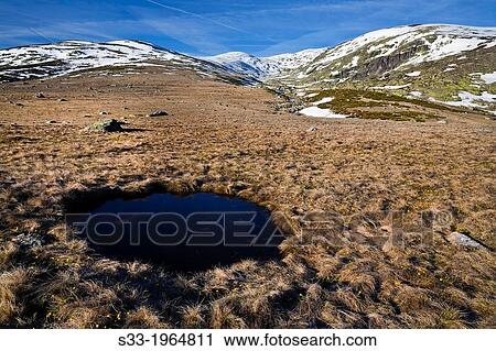 Stock Image - Prado de las Pozas in the Sierra de Gredos. Avila. Castilla Leon. Spain.. Fotosearch