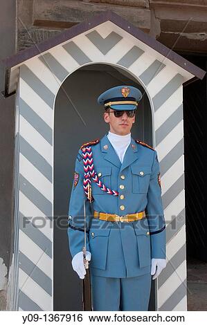 Prague Castle guard Soldier standing, Prague, Czech Republic View Large Photo Image Stock Photograph - Prague Castle guard Soldier standing, Prague, Czech Republic. Fotosearch