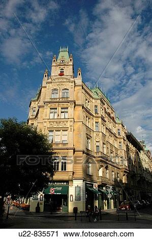 Prague Czech Republic, building along Vezenska street View Large Photo Image Stock Image - Prague Czech Republic, building along Vezenska street. Fotosearch