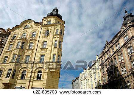 Prague Czech Republic, buildings along Vezenska street View Large Photo Image Stock Image - Prague Czech Republic, buildings along Vezenska street. Fotosearch