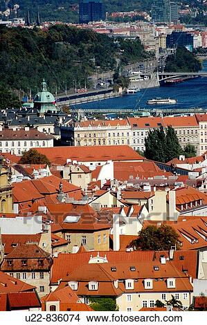Prague Czech Republic, view on Mala Strana and the Vltava River View Large Photo Image Picture - Prague Czech Republic, view on Mala Strana and the Vltava River. Fotosearch