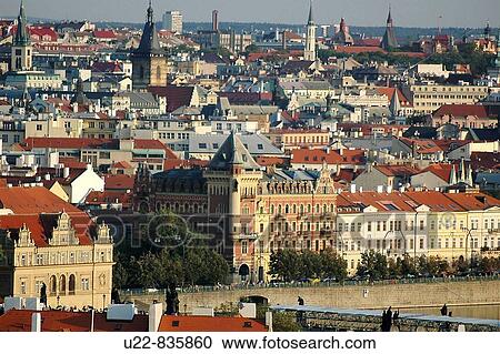 Prague Czech Republic, view on the Smetanovo nabrezi View Large Photo Image Stock Image - Prague Czech Republic, view on the Smetanovo nabrezi. Fotosearch