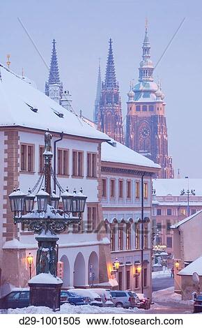 prague - gas lantern and st vitus cathedral at hradcany castle View Large Photo Image Stock Photography - prague - gas lantern and st vitus cathedral at hradcany castle. Fotosearch