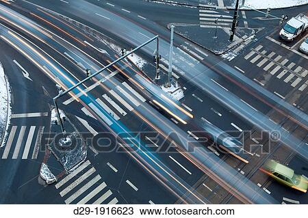 Prague - traffic at crossroads - view from above View Large Photo Image Stock Image - Prague - traffic at crossroads - view from above. Fotosearch