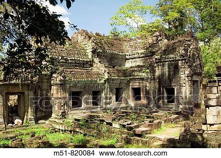 Prah Khan temple is another that is part of the complex of Angkor UNESCO heritage site View Large Photo Image Picture - Prah Khan temple is another that is part of the complex of Angkor UNESCO heritage site. Fotosearch