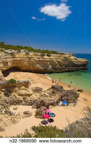 Praia do Albandeira, Albandeira Beach, Arma? ao de Pera, Algarve, Portugal View Large Photo Image Stock Image - Praia do Albandeira, Albandeira Beach, Arma? ao de Pera, Algarve, Portugal. Fotosearch