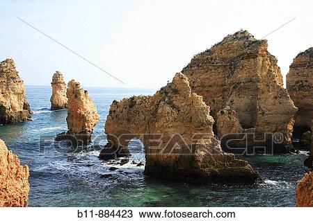 Praia Ponta da Piedade near Lagos, Algarve, Portugal View Large Photo Image Stock Image - Praia Ponta da Piedade near Lagos, Algarve, Portugal. Fotosearch