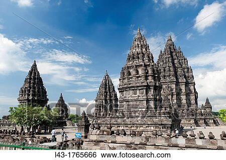Prambanan temple, java, Indonesia View Large Photo Image Stock Photograph - Prambanan temple, java, Indonesia. Fotosearch