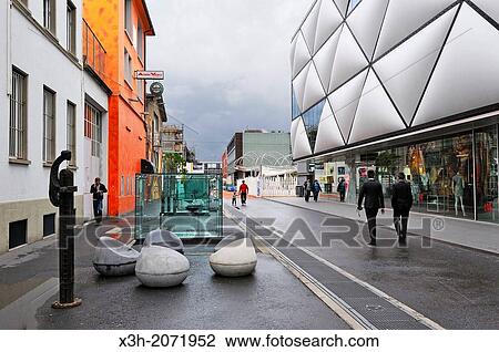 Praticables Designed by Charles Lambert, Dexus, Paris on the Voie du Charriot rimmed by La Miroiterie building designed 2006 by Ueli Brauen and Doris Walchli, Le Flon district, Lausanne, Canton of Vaud, Switzerland, Europe View Large Photo Image Stock Image - Praticables Designed by Charles Lambert, Dexus, Paris on the Voie du Charriot rimmed by La Miroiterie building designed 2006 by Ueli Brauen and Doris Walchli, Le Flon district, Lausanne, Canton of Vaud, Switzerland, Europe. Fotosearch