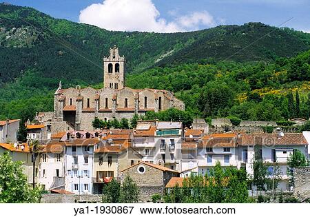 Stock Photo - Prats de Mollo la Preste, Eastern Pyrenees, Languedoc-Roussillon, France. Fotosearch