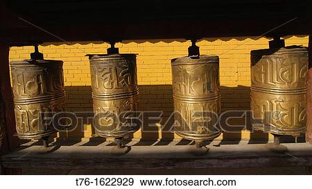 prayer wheels at Gandan Monastery in Ulan Baatar, Mongolia View Large Photo Image Stock Photo - prayer wheels at Gandan Monastery in Ulan Baatar, Mongolia. Fotosearch