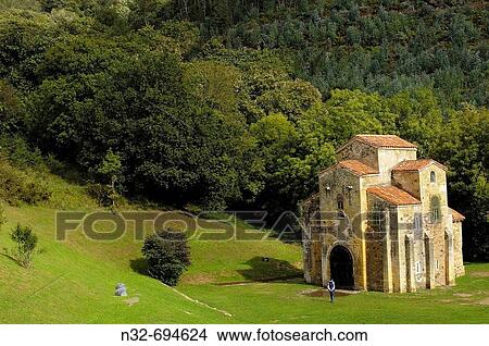 Pre-Romanesque church of San Miguel de Lillo. Oviedo, Asturias, Spain View Large Photo Image Picture - Pre-Romanesque church of San Miguel de Lillo. Oviedo, Asturias, Spain. Fotosearch