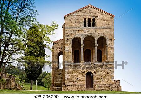 Pre-Romanesque church of Santa Mar? a del Naranco, Oviedo, Principado de Asturias, Spain View Large Photo Image Stock Image - Pre-Romanesque church of Santa Mar? a del Naranco, Oviedo, Principado de Asturias, Spain. Fotosearch