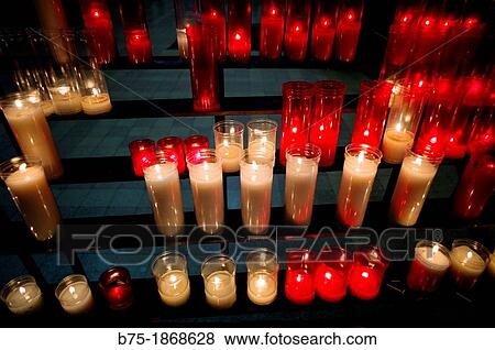 pregarias with candles in a church, worship View Large Photo Image Stock Photo - pregarias with candles in a church, worship. Fotosearch