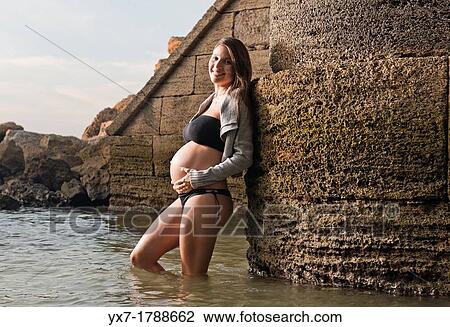 Pregnant woman. View Large Photo Image Stock Image - Pregnant woman.. Fotosearch