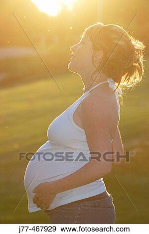 Stock Photo - Pregnant woman. Fotosearch