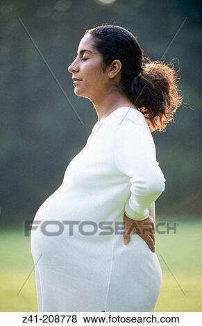 Stock Photo - Pregnant woman. Fotosearch