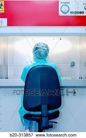 Stock Photo - Preparing antibiotic at chemist of hospital. Fotosearch