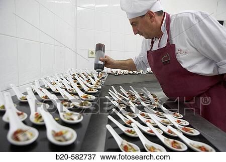 Preparing canap? s. Anchovies. Divinus Catering, San Sebastian, Donostia, Gipuzkoa, Euskadi. Spain. View Large Photo Image Stock Photo - Preparing canap? s. Anchovies. Divinus Catering, San Sebastian, Donostia, Gipuzkoa, Euskadi. Spain.. Fotosearch