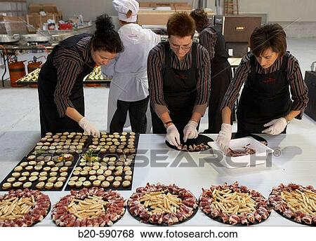 Preparing canapes, Divinus Catering, San Sebastian, Donostia, Gipuzkoa, Basque Country View Large Photo Image Stock Photo - Preparing canapes, Divinus Catering, San Sebastian, Donostia, Gipuzkoa, Basque Country. Fotosearch