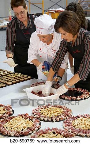Preparing canapes, Divinus Catering, San Sebastian, Donostia, Gipuzkoa, Basque Country View Large Photo Image Stock Photo - Preparing canapes, Divinus Catering, San Sebastian, Donostia, Gipuzkoa, Basque Country. Fotosearch